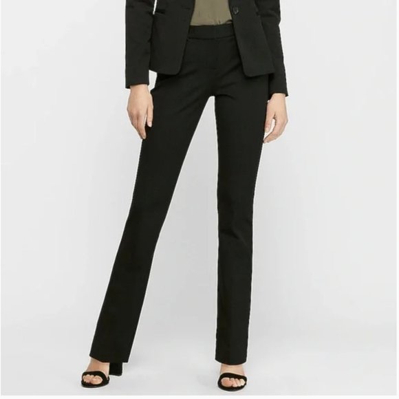 Express Columnist Pants, Black, Size 6 LONG - Picture 1 of 6